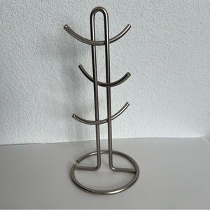 Brushed Nickel Jewelry Stand Organizer